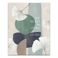 Living is Giving Canvas Wall Art