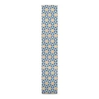 Yellow & Blue Hexagons Indoor/Outdoor Table Runner