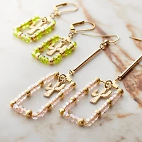 Metal Rectangle Bead Hoops by Bead Landing™