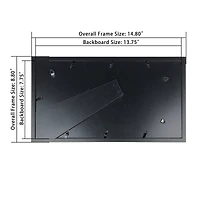 Simply Essentials™ 3 Opening Black Collage Frame with Mat by Studio Décor