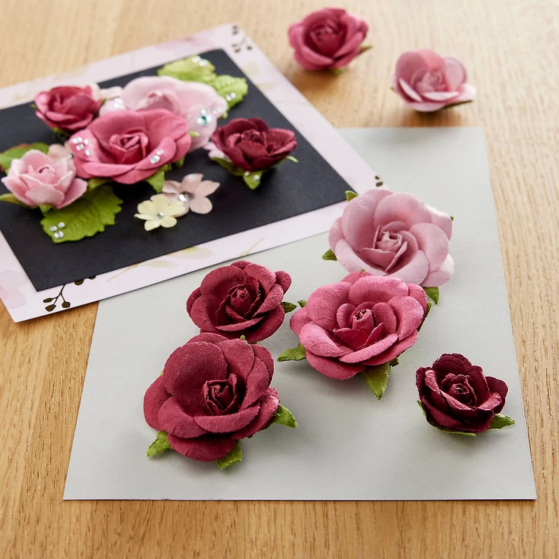 Red Sweetwater Paper Flower Embellishments By Recollections™