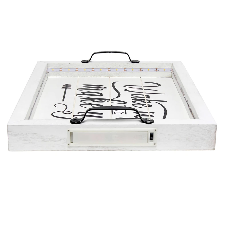 Elegant Designs 15.5" LED Serving Tray