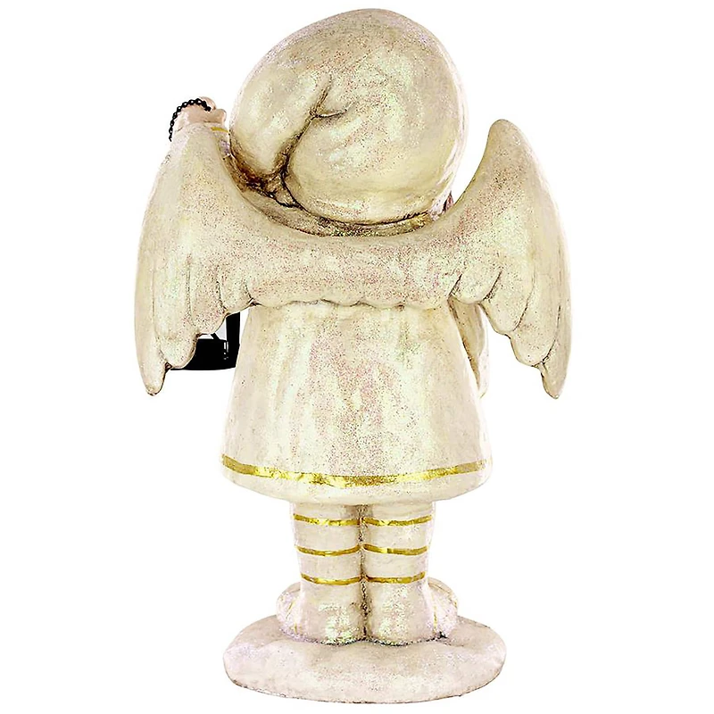 Design Toscano 19" Noelle Shines the Christmas Light Angel Statue