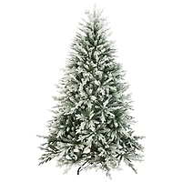 6.5ft. Unlit Real Touch™ Flocked Snowcap Grove Fir Medium Artificial Christmas Tree