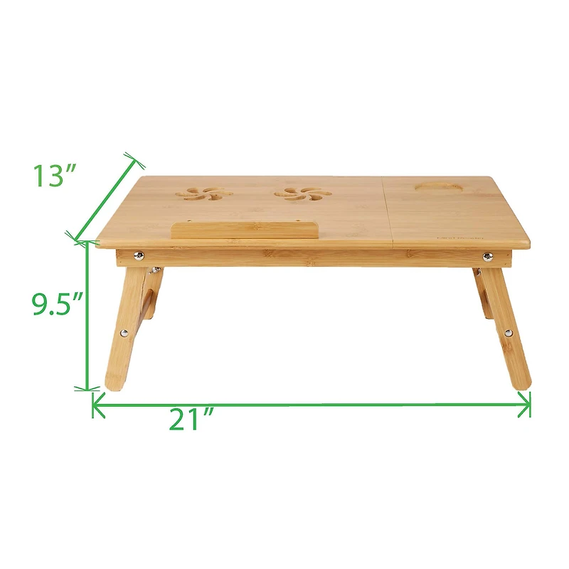 Mind Reader 21" Adjustable Laptop Coolpad Flip Top Laptop Desk