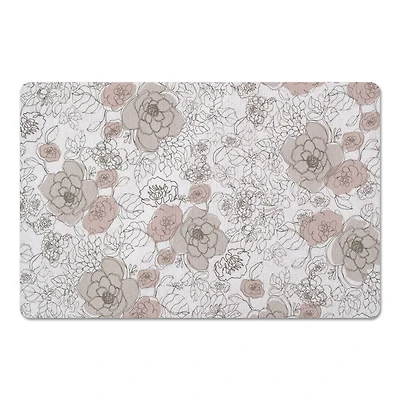Multicolored Floral Floor Mat