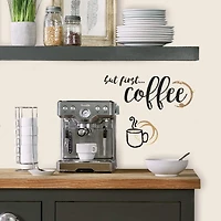 RoomMates But First Coffee Peel & Stick Wall Decals