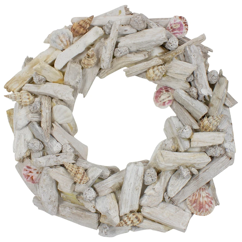 12" Nautical Driftwood & Seashell Summer Wreath
