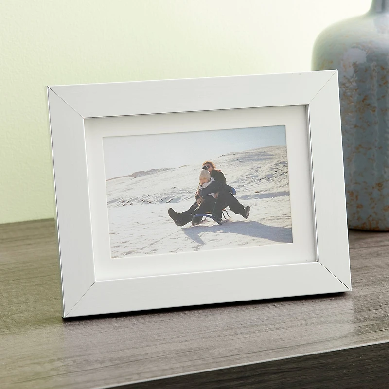 Silver Belmont Frame with Mat by Studio Décor