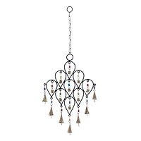 24" Black Metal Eclectic Windchime