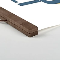 It's So Good to be Home Teak Hanging Canvas