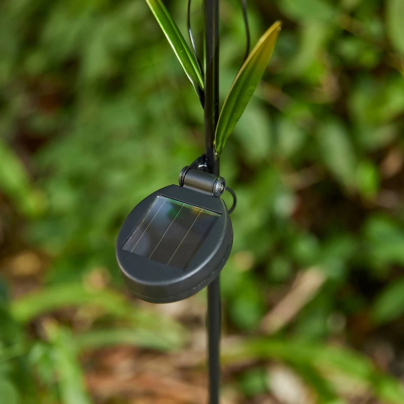 Glitzhome® 36" Solar Lighted Hummingbird Garden Stake