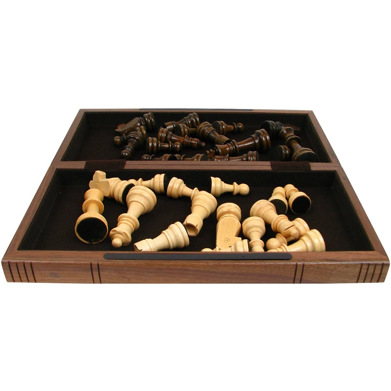 Toy Time Walnut Book Style Chess Board Set