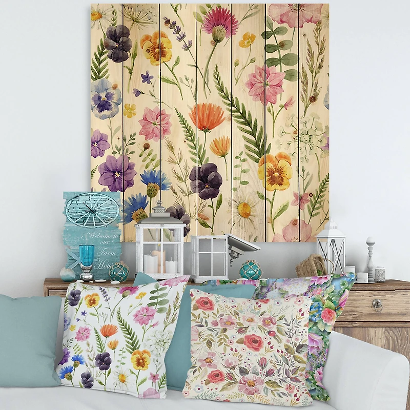 Designart - Wildflowers Floral Pattern I