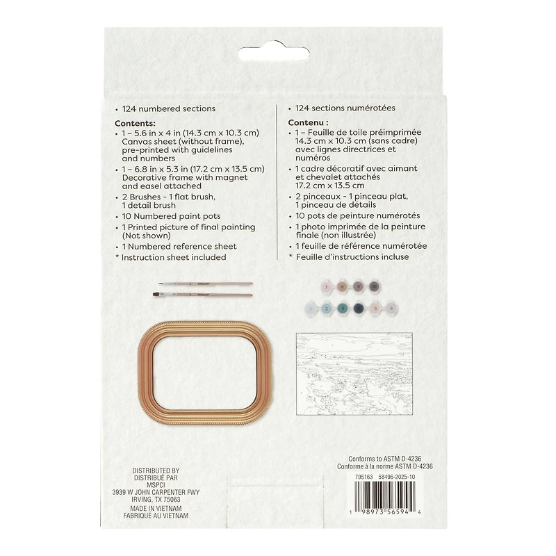 Beach Paint-by-Number Framed Mini Kit by Artist's Loft®