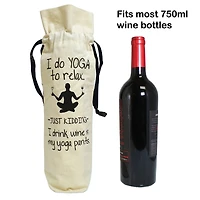 Personality Case™ Yoga Pants Canvas Wine Bag