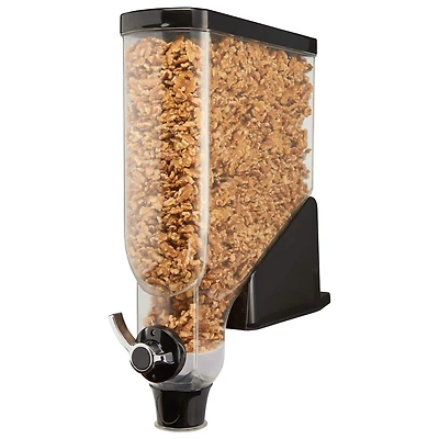 Mind Reader Black 56-Cup Easy-Pour Bulk Cereal Dispenser