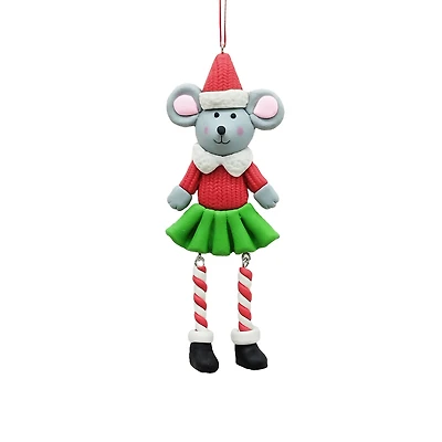 6.25" Mouse Santa Clay Ornament by Ashland®