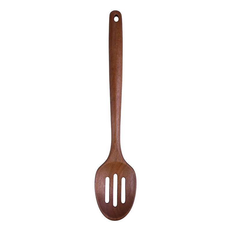 13" Acacia Wood Slotted Spoon by Makery™