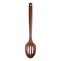13" Acacia Wood Slotted Spoon by Makery™