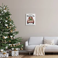 Stupell Industries North Pole Christmas Co. Sign Canvas Wall Art