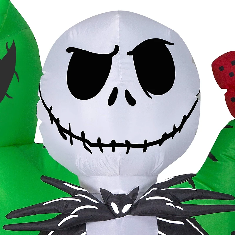 6.5ft. Airblown® Inflatable Halloween Jack Skellington with Oogie Boogie 