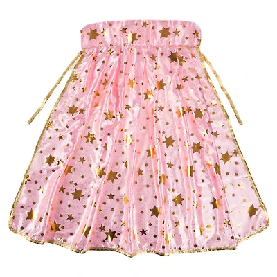 Princess Cape With Pink & Gold Stars