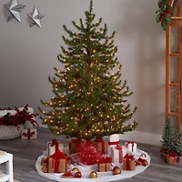6ft. Pre-Lit Vancouver Mountain Pine Artificial Christmas Tree, Clear Lights