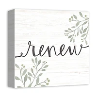 Renew Floral 12" x 12" Canvas Wall Art