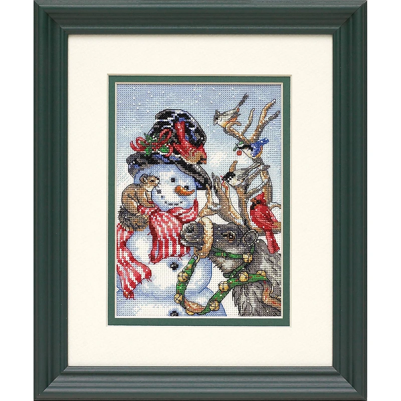 Dimensions® Snowman & Reindeer Counted Cross Stitch Kit