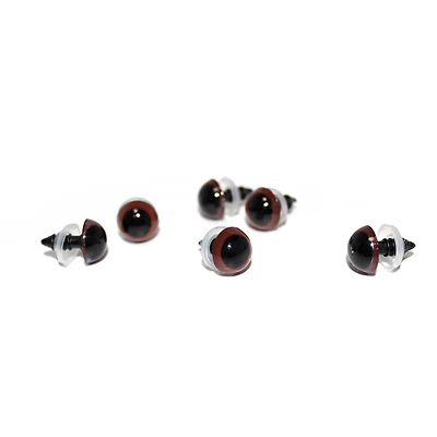 12 Pack: 12mm Craft Eyes with Plastic Washers by Loops & Threads™