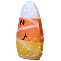 28" Pre-Lit Candy Corn Mummy