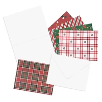 Peppermint Plaid Christmas Cards & Envelopes, 50ct. by Recollections™
