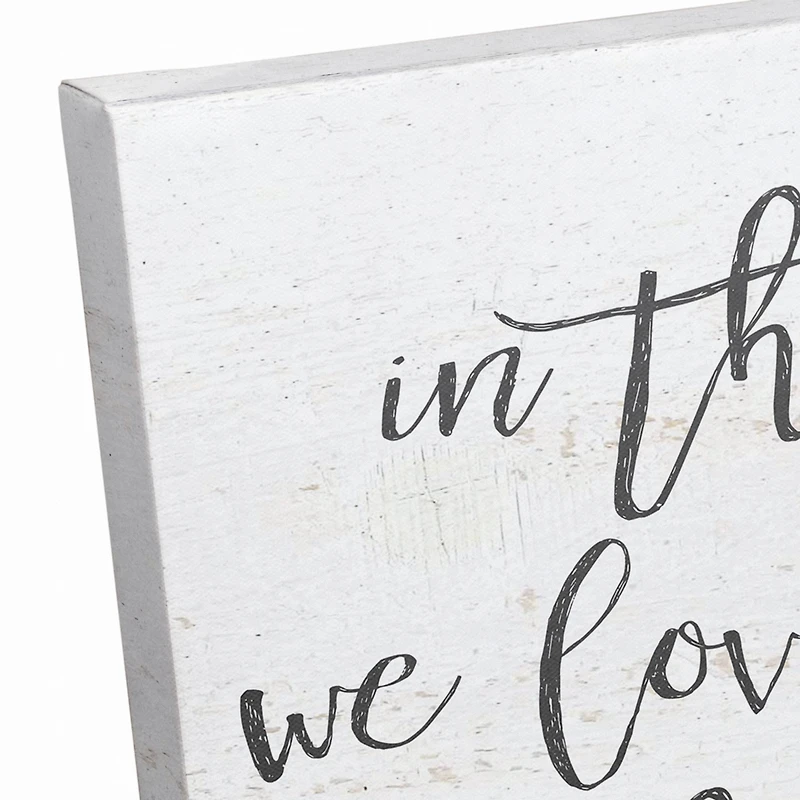 In This House We Love Anything with Four Legs Canvas Wall Art