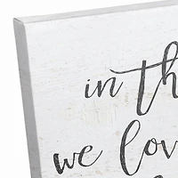 In This House We Love Anything with Four Legs Canvas Wall Art