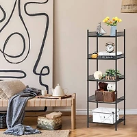 NEX™ 57" Black 5-Tier Wire Storage Organizer, 2ct.