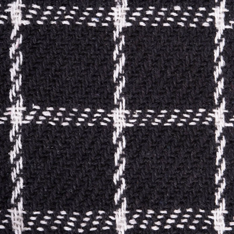 DII® Black Checked Plaid Throw