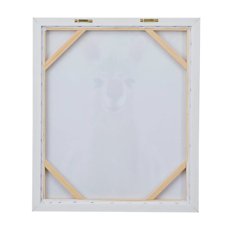 CosmoLiving by Cosmopolitan White Polystone French Country Framed Wall Art, 28" x 24"