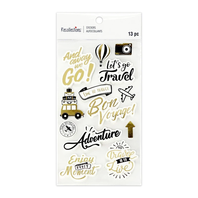 Travel Phrase Dimensional Stickers by Recollections™