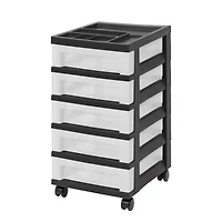 IRIS -Drawer Storage Cart With Organizer Top