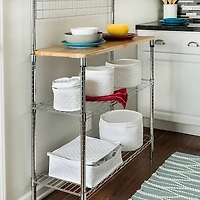 Honey Can Do White Dinnerware Storage Set, 5 Pieces