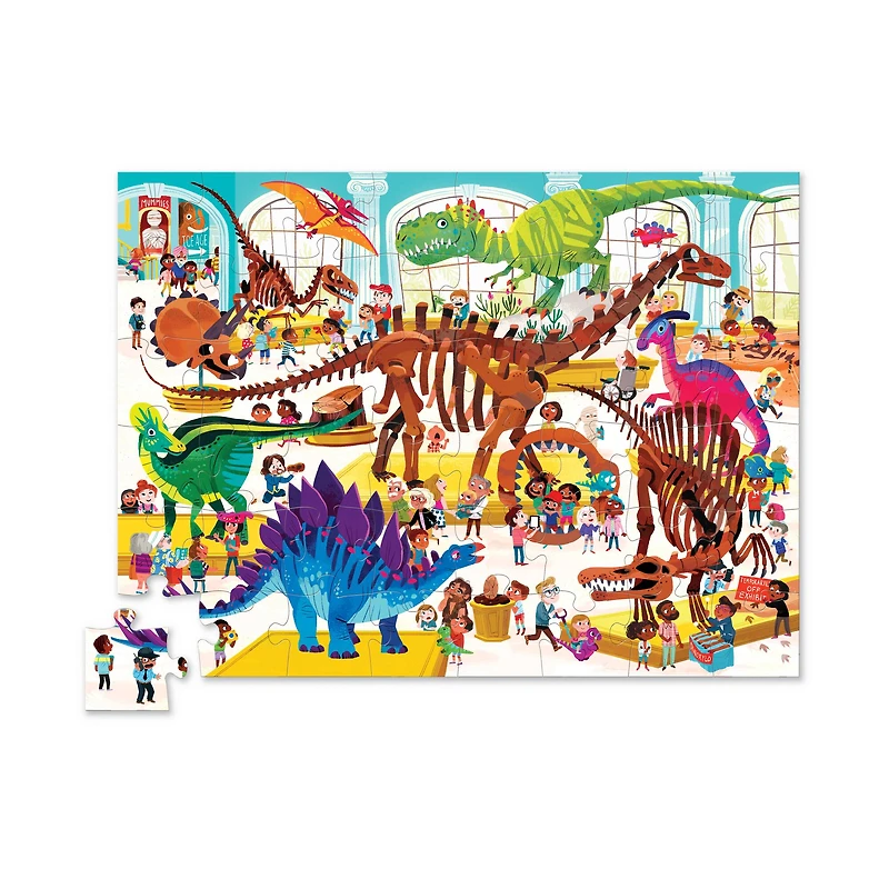 Crocodile Creek® Day at the Museum Dinosaurs 48 Piece Jigsaw Puzzle