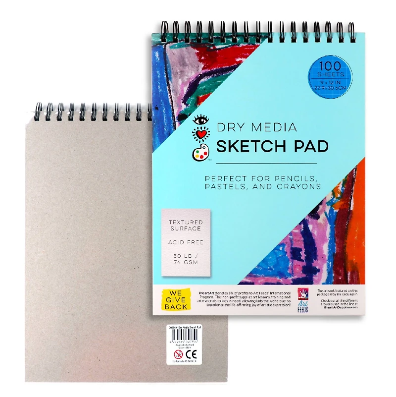 Bright Stripes Dry Media Sketch Pad