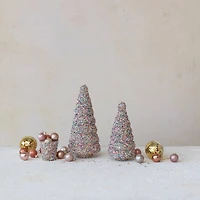 Hello Honey® Multicolor Glass Tree Décor with Sequins