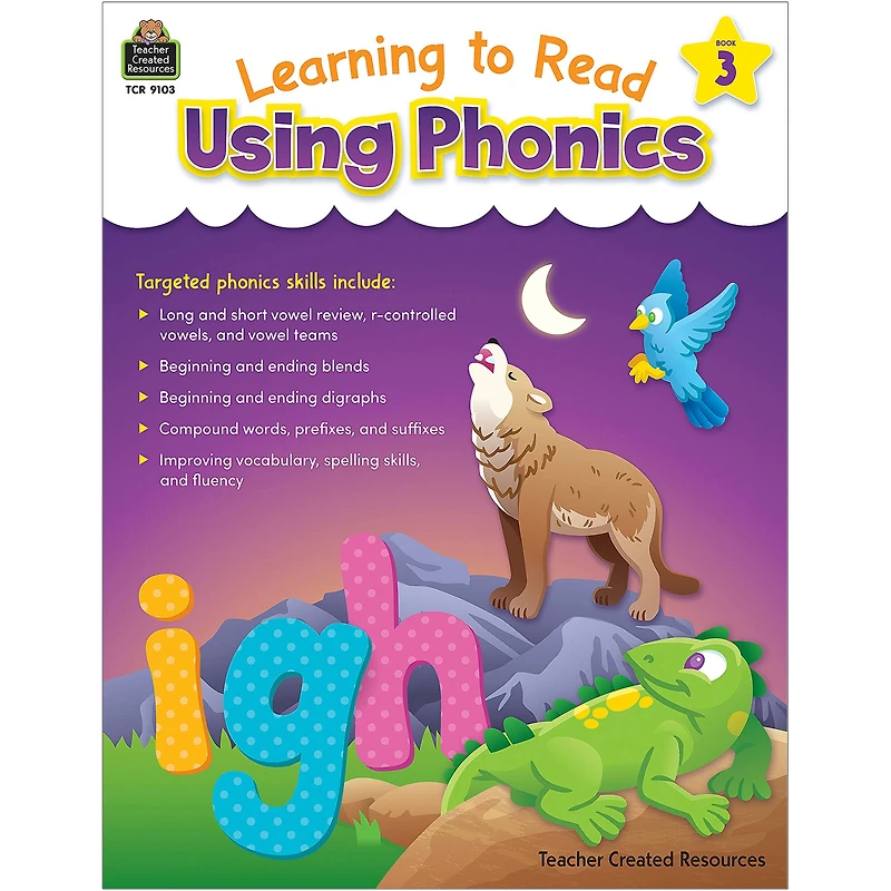 Teacher Created Resources Learning To Read Using PHONICS Book 3 (Level C)