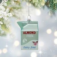 4.25" Almond Milk Glass Ornament by Ashland®