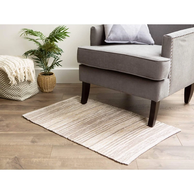 DII® Variegated Stone Recycled Yarn Rug, 2ft. x 3ft.