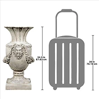 Design Toscano 34.5" The Greek Pan of Olympus Architectural Garden Urn