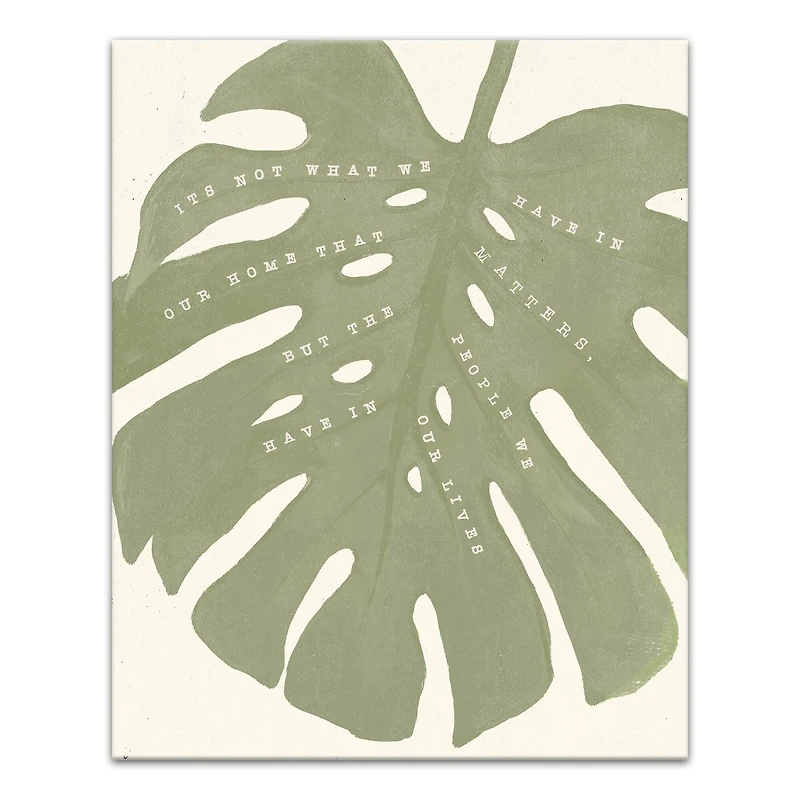 Designs Direct Big Green Monstera Canvas Wall Art
