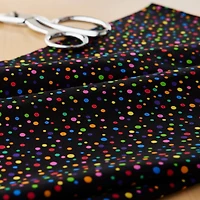 Fabric Traditions Multicolored Polka Dots Cotton Fabric